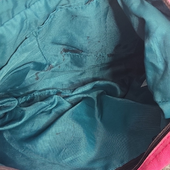 Kavu Hot Pink Canvas Shoulder Crossbody Bag Adjustable Strap Front Zip Pockets - Picture 15 of 16